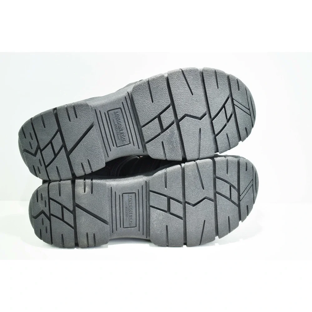 London Fog Dover Mens Black Red Fisherman Sport Sandals Size 11‎ M New